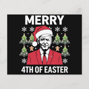 Joe Biden jul Santa hatt God påsk Flygblad