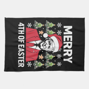 Joe Biden jul Santa hatt God påsk Kökshandduk