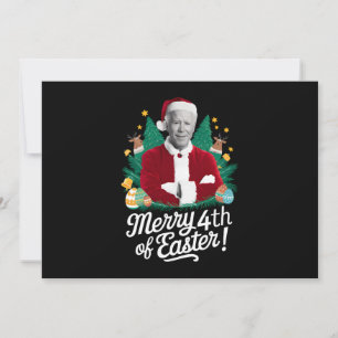 Joe Biden jul tomte God jul 4:e påsken Xmas Julkort