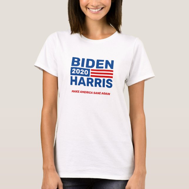 Joe Biden Kamala Harris 2020 Dam Kampanj Rally T Shirt (Framsida)