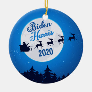 Joe Biden Kamala Harris 2020 - jul Julgransprydnad Keramik