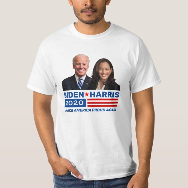 Joe Biden Kamala Harris 2020 Kampanj Rally T Shirt (Framsida)