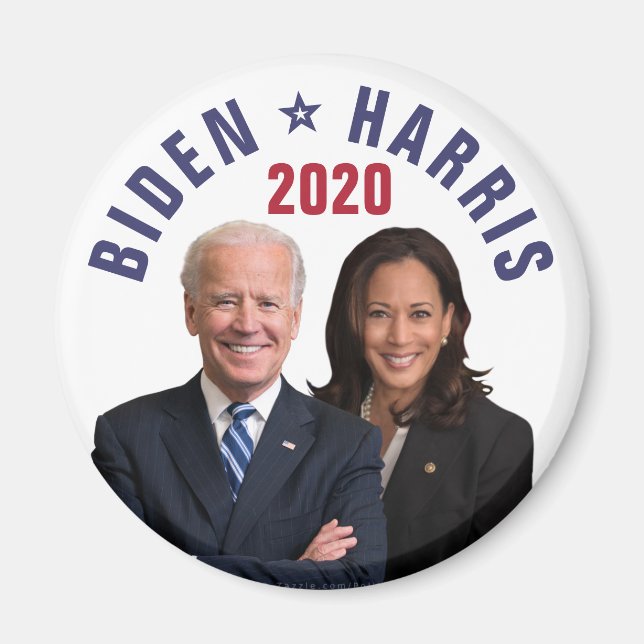 Joe Biden Kamala Harris 2020 President Vice Photos Magnet (Framsidan)