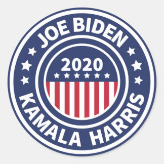 Joe Biden Kamala Harris 2020 Square Stickers Runt Klistermärke
