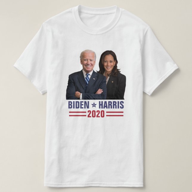 Joe Biden Kamala Harris 2020 USA:s president Photo T Shirt (Design framsida)