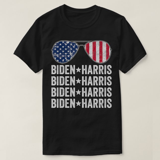 Joe Biden Kamala Harris 2020 Val Aviator Sung T Shirt (Design framsida)