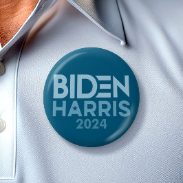 Joe Biden Kamala Harris 2024 blått vitt Knapp
