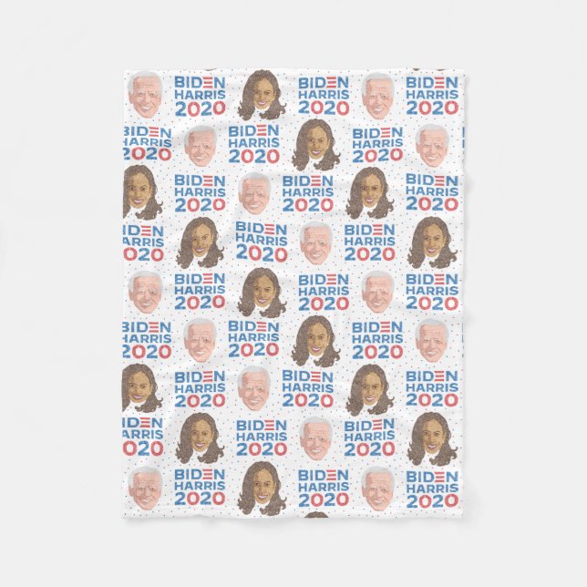 Joe Biden & Kamala Harris Fleece Blanket (Framsidan)