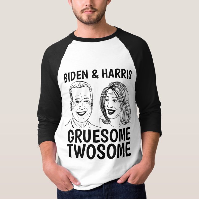 JOE BIDEN & KAMALA HARRIS GRUESOME TWOSOME T SHIRT (Framsida)