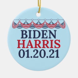 Joe Biden Kamala Harris Inauguration Day Julgransprydnad Keramik