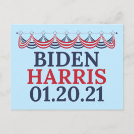 Joe Biden Kamala Harris Inauguration Day Vykort