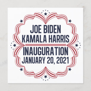 Joe Biden Kamala Harris-installationen 2021 Inbjudningar