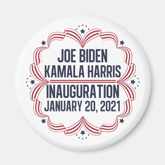 Joe Biden Kamala Harris-installationen 2021 Magnet (Framsidan)