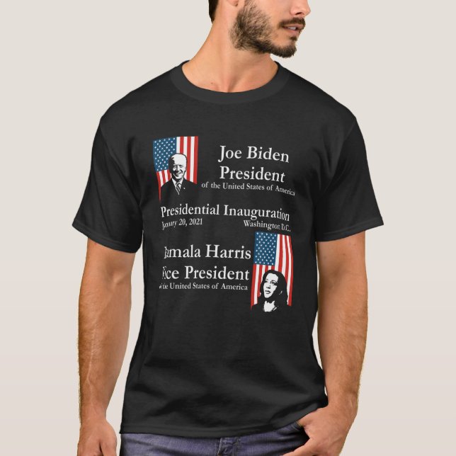 Joe Biden Kamala Harris / President Inauguration 2 T Shirt (Framsida)