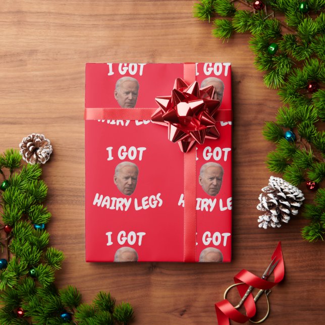 JOE BIDEN Lustig CHRISTMAS WRAPPING PAPPER Presentpapper (Julgåva)