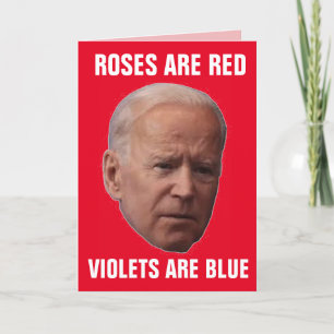 JOE BIDEN Lustiga VALENTINS DAGKORT Helgkort