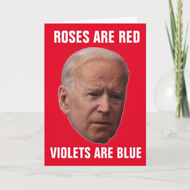 JOE BIDEN Lustiga VALENTINS DAGKORT Helgkort (Framsida)