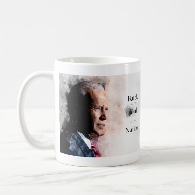 Joe Biden med slag för nationens själ Kaffemugg (Vänster)
