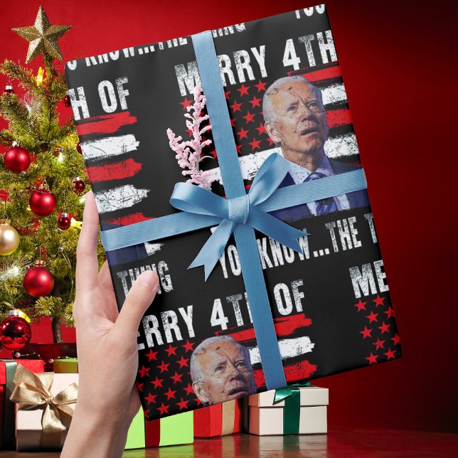 Joe Biden Merry 4:e du vet... Sak Presentpapper (Skapare uppladdad)