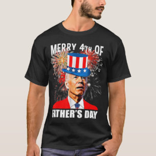 Joe Biden Merry 4th of Fars dag Fireworks Anti T Shirt