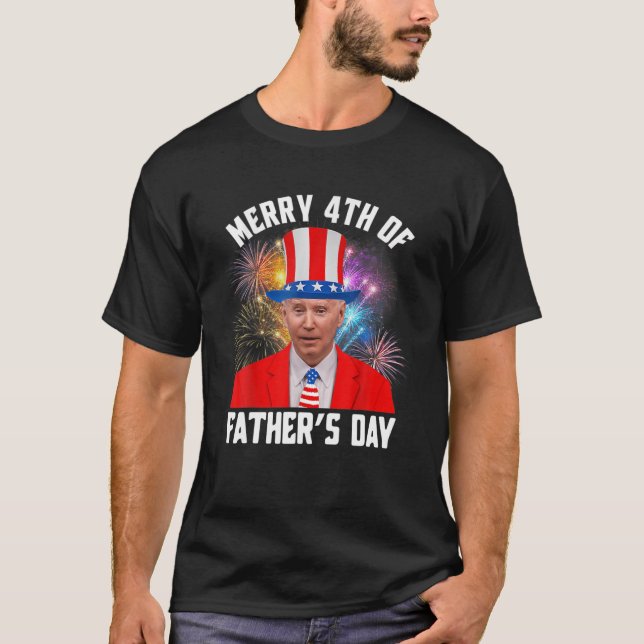 Joe Biden Merry 4th of Fars dag Funny 4th of J T Shirt (Framsida)