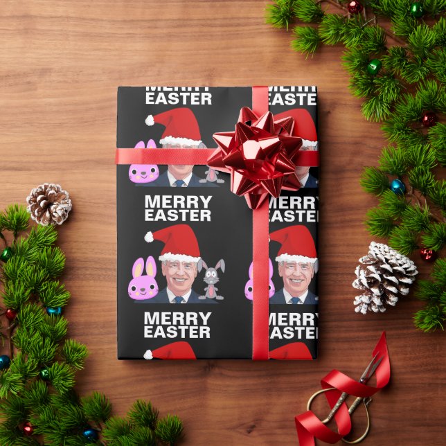 JOE BIDEN MERRY PÅSK CHRISTMAS WRAPPING PAPPER PRESENTPAPPER (Julgåva)