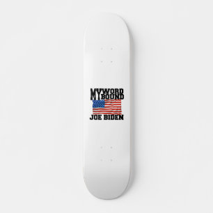 JOE BIDEN MINI SKATEBOARD BRÄDA 18,5 CM