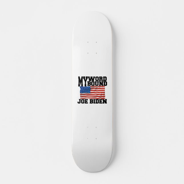 JOE BIDEN MINI SKATEBOARD BRÄDA 18,5 CM (Framsida)