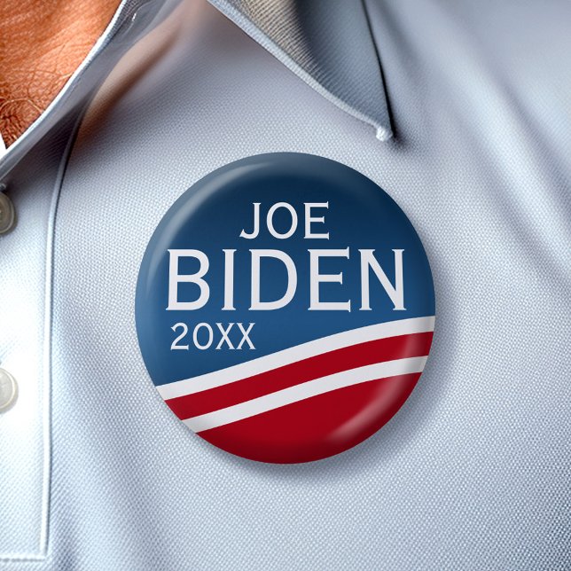 Joe Biden - Modern vågdesign Knapp (Joe Biden 2024 Button)