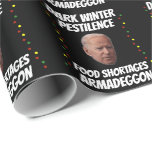 JOE BIDEN MÖRK WINTER CHRISTMAS WRAPPING PAPPER PRESENTPAPPER<br><div class="desc">JOE BIDEN MÖRK WINTER WRAPPING PAPPER</div>