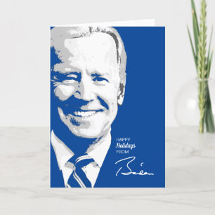 Joe Biden Namnteckning Kort