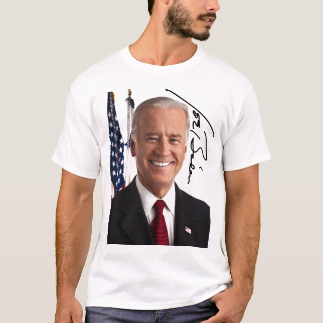 Joe Biden Namnteckning T-shirt (Framsida)