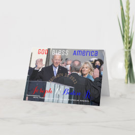 Joe Biden Oath of Office 2021 Inauguration Kort