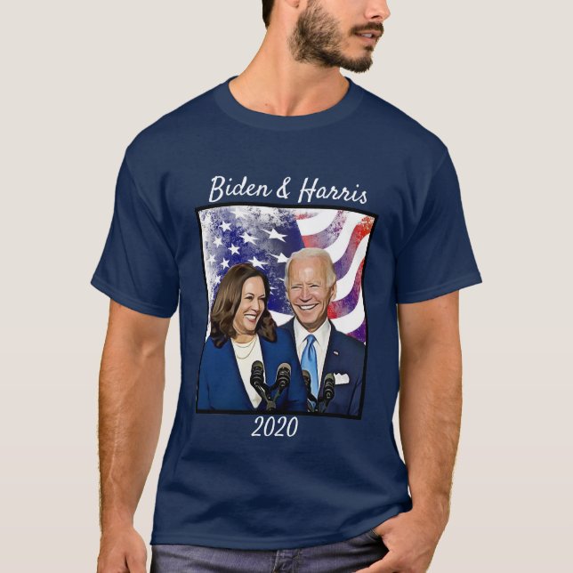 Joe Biden och Kamala Harris 2020 för president T Shirt (Framsida)