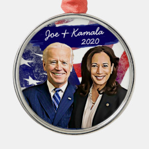 Joe Biden och Kamala Harris 2020 USA:s val Julgransprydnad Metall