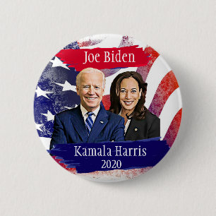 Joe Biden och Kamala Harris 2020 USA:s val Knapp