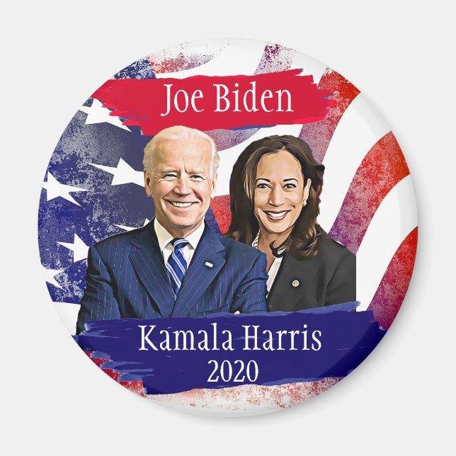 Joe Biden och Kamala Harris 2020 USA:s val Magnet (Framsidan)