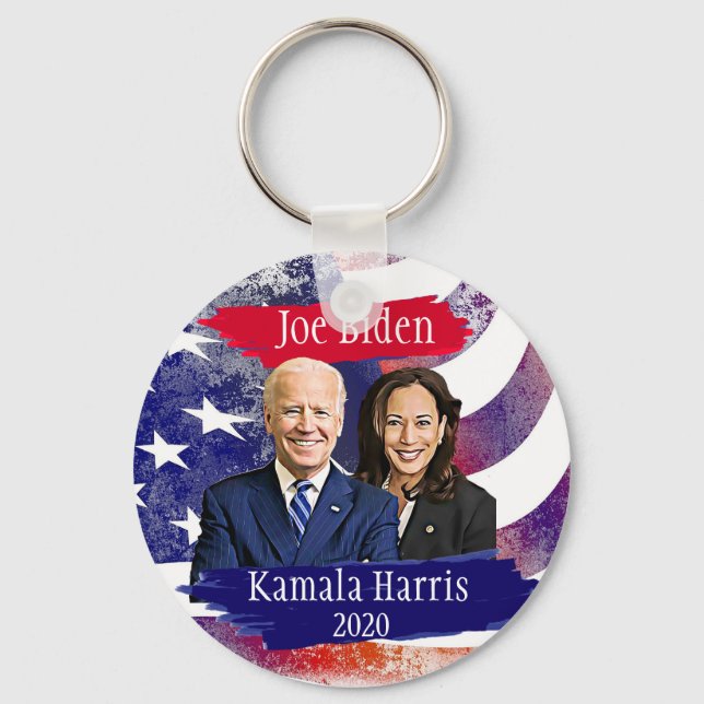 Joe Biden och Kamala Harris 2020 Valbil Nyckelring (Framsida)