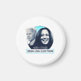 Joe Biden och Kamala Harris 2024 USA:s valkampanj Magnet