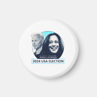 Joe Biden och Kamala Harris 2024 USA:s valkampanj Magnet