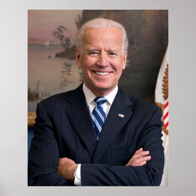 Joe Biden Officiell Porträtt, ZSSG Poster (Framsidan)