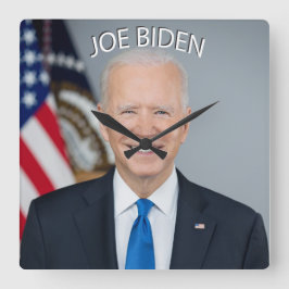 JOE BIDEN Ordförande Fyrkantig Klocka