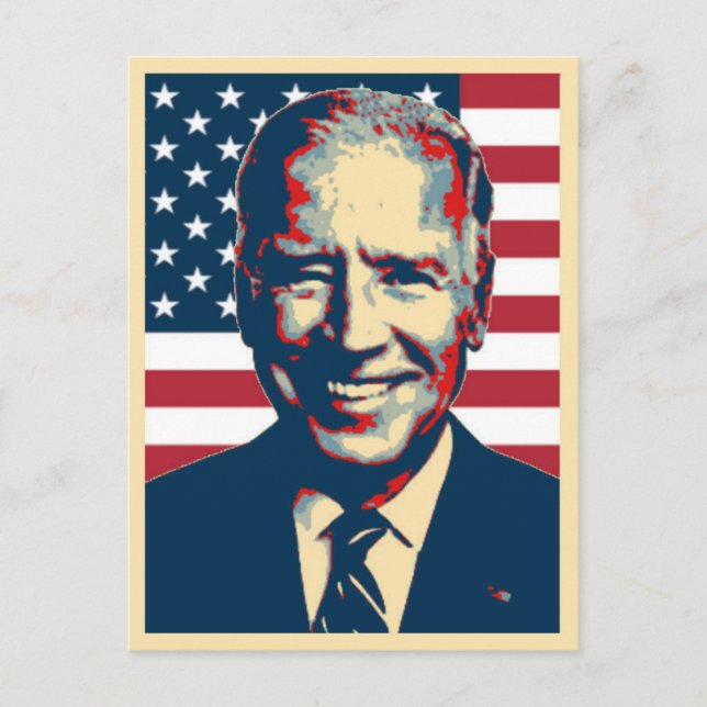 Joe Biden Patriotic Vykort (Framsida)