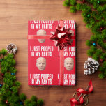 JOE BIDEN POOPED CHRISTMAS WRAPPING PAPPER PRESENTPAPPER<br><div class="desc">JAG POOPETERADE BARA I MIN BYXOR JOE BIDEN WRAPPP PAPPER</div>