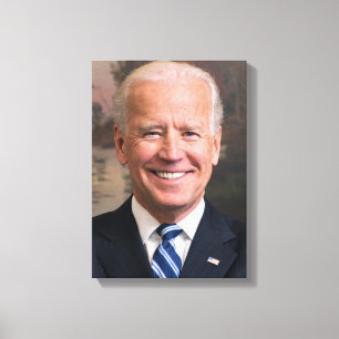 Joe Biden Porträtt Photo Canvastryck