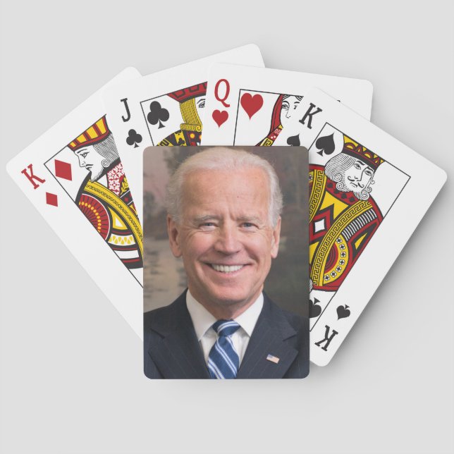 Joe Biden Porträtt Photo Casinokort (Baksidan)