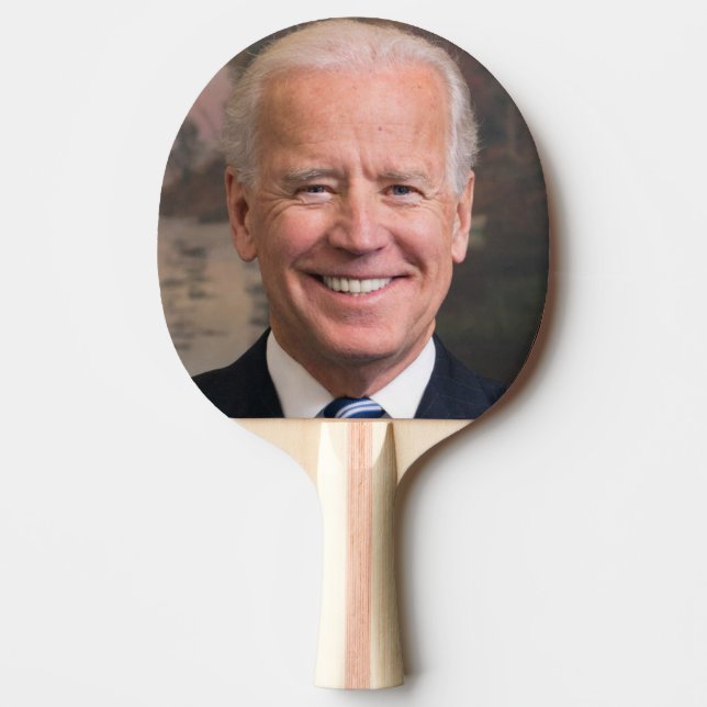 Joe Biden Porträtt Photo Pingisracket (Framsidan)