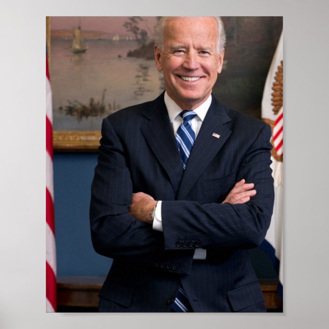 Joe Biden Porträtt Poster (Framsidan)