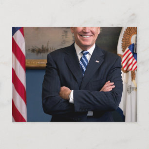 Joe Biden Porträtt Vykort