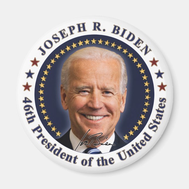 Joe Biden President Inauguration Day Souvenir Magnet (Framsidan)